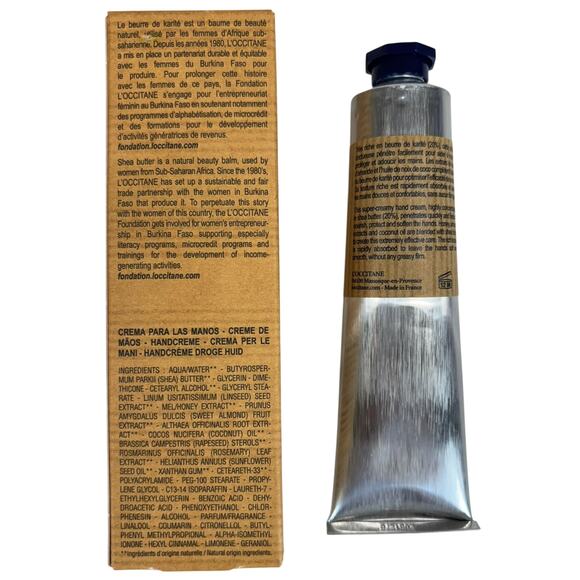 L’OCCITANE Shea Butter Hand Cream 20% Dry Skin 2.6 oz / 75ml New in Box - Picture 3 of 4
